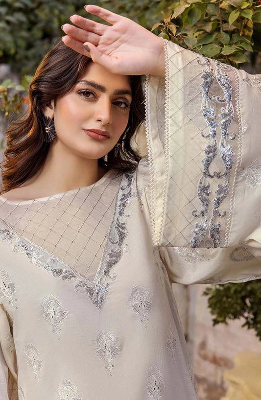 Adans Libas Embroidered Lawn Unstitched 3 Piece Suit - 4771
