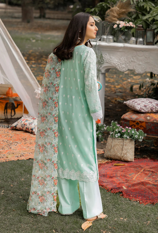 ADAN LIBAS CHIKANKARI UN-STITCHED LAWN - 01