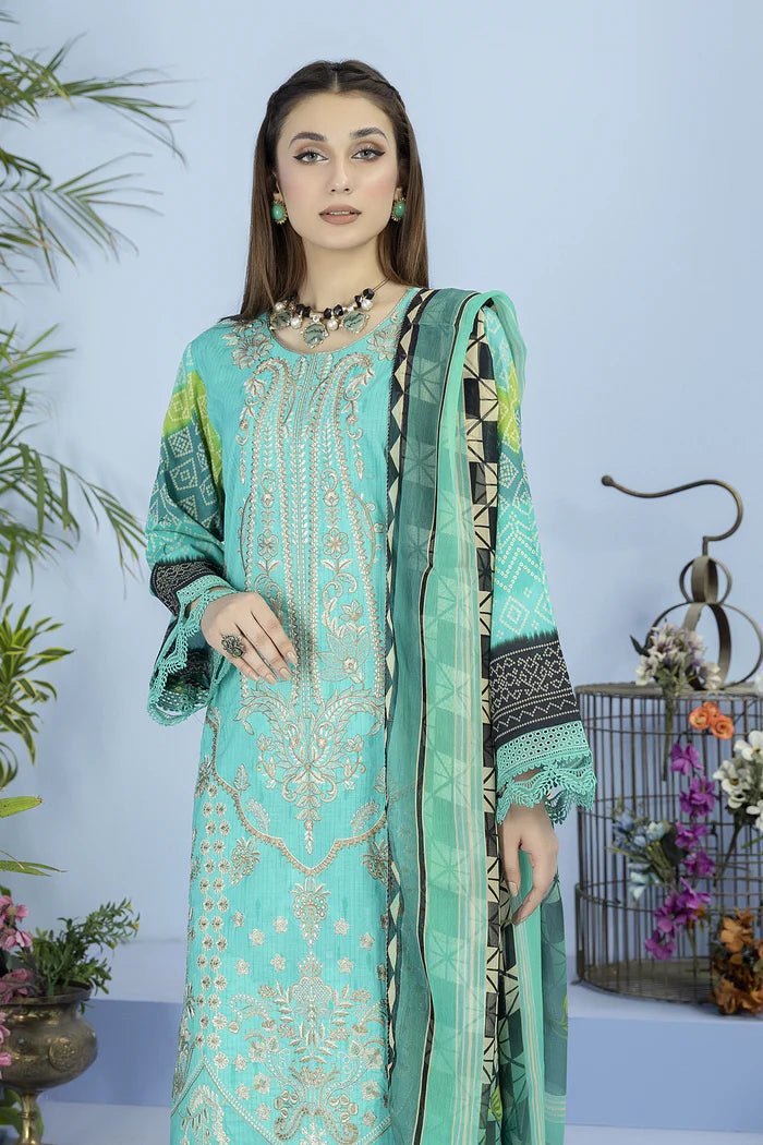 ALLURE BY JOHRA UN-STITCHED 3PC | JH-739-AU