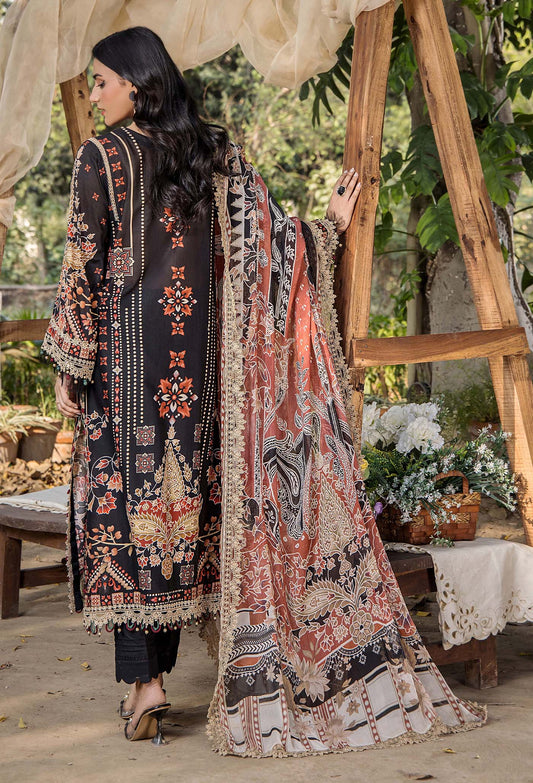 JASMINE UN-STITCHED LAWN  ADAN LIBAS -2369