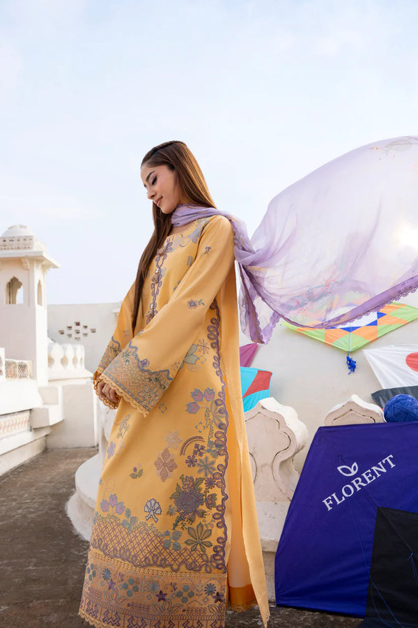 BASANT CHIKANKARI LUXURY BY FLORENT UNSTITCHED| 2026-FBC - 1B