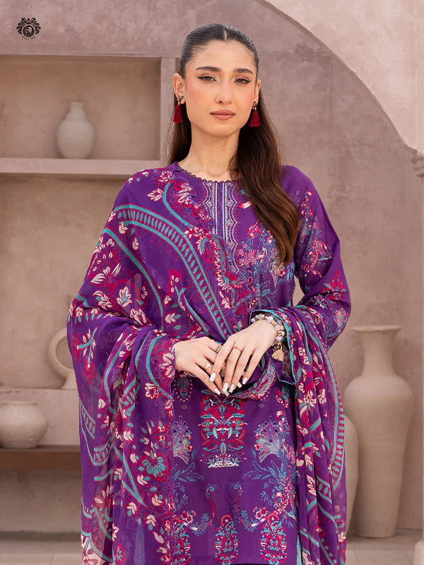 Mahlij By Gulljee Printed Embroidered Lawn Collection - D11