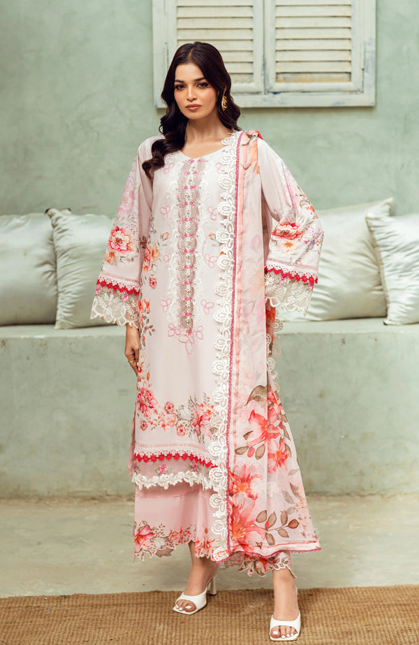 ALZOHAIB SUNSHINE BLOOM PRINTKARI UN-STITCHED 3PC | D-08