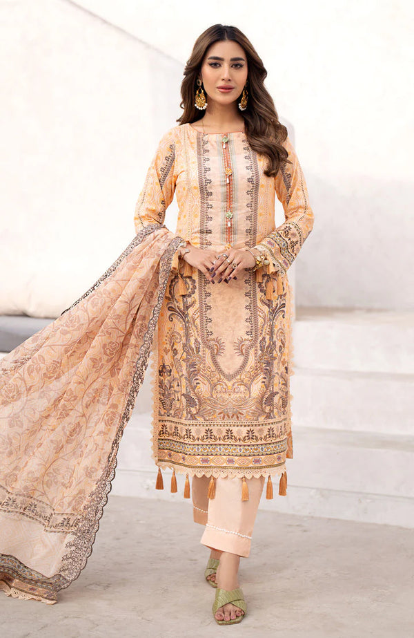 SUNSHINE BLOOM BY ALZOHAIB UN-STITCHED 3PC| D-11