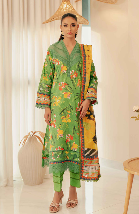 SUNSHINE BLOOM - COTTON SILK | UN-STITCHED-3PC | S-11