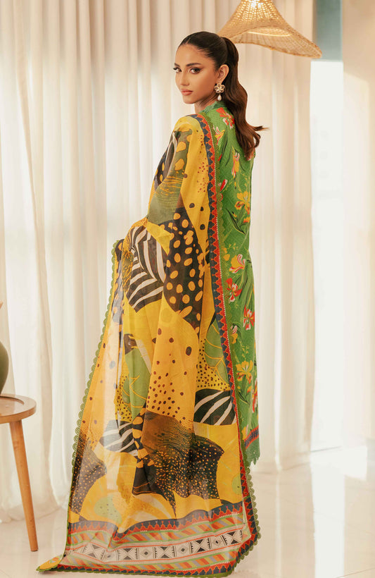 SUNSHINE BLOOM - COTTON SILK | UN-STITCHED-3PC | S-11