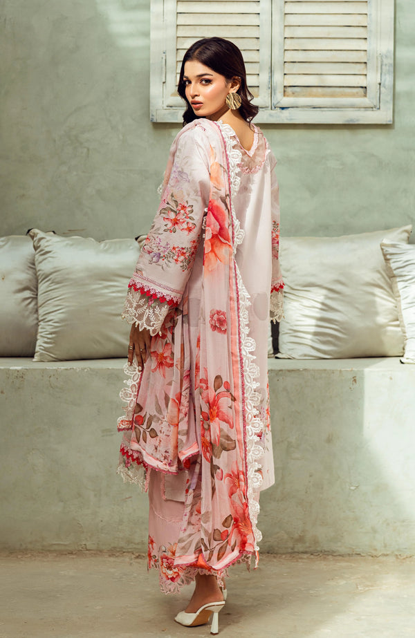 ALZOHAIB SUNSHINE BLOOM PRINTKARI UN-STITCHED 3PC | D-08
