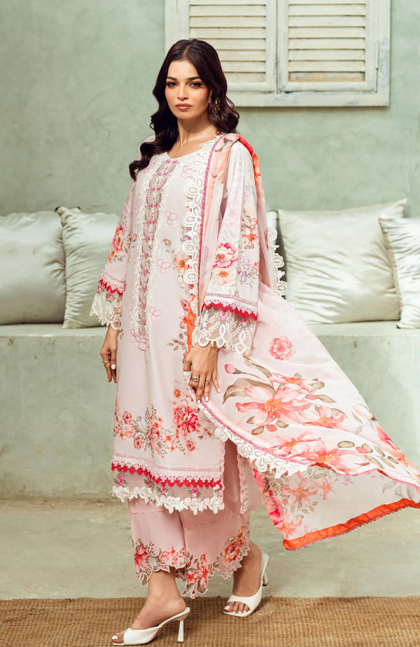ALZOHAIB SUNSHINE BLOOM PRINTKARI UN-STITCHED 3PC | D-08