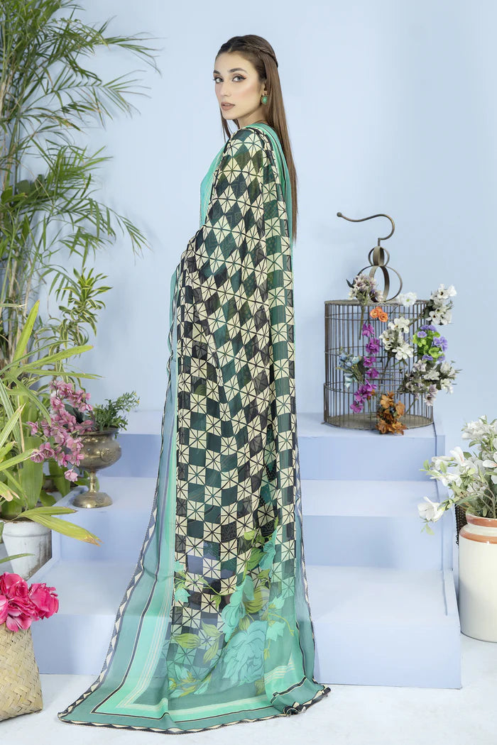 ALLURE BY JOHRA UN-STITCHED 3PC | JH-739-AU