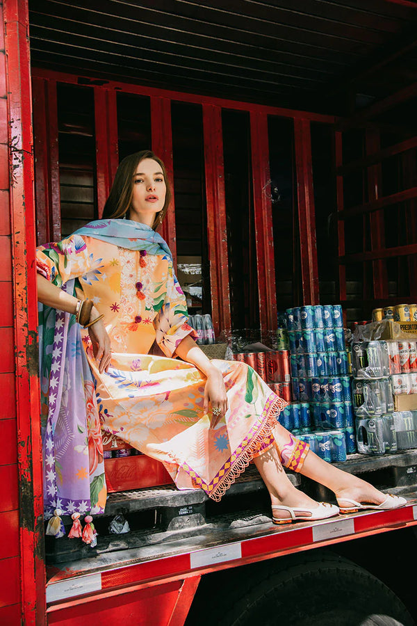 LA DOLCE BY HEMLINE UN-STITCHED 3PC | ANGELS SONG