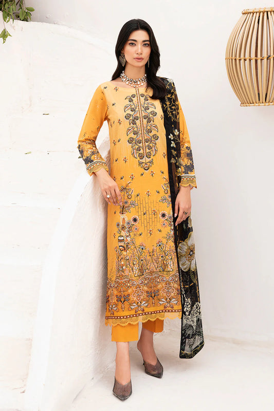 MASHAAL BY RAMSHA LUXURY LAWN-3PC | L-1111