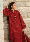 Dancing Paisleys - Ruby-Crimson