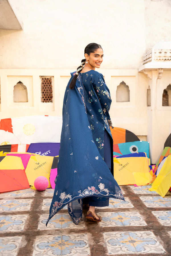 BASANT CHIKANKARI LUXURY BY FLORENT UNSTITCHED| 2026-FBC - 8B