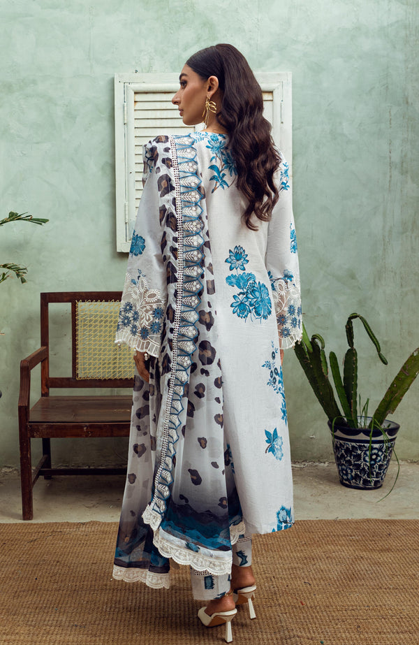 ALZOHAIB SUNSHINE BLOOM PRINTKARI UN-STITCHED 3PC | D-09