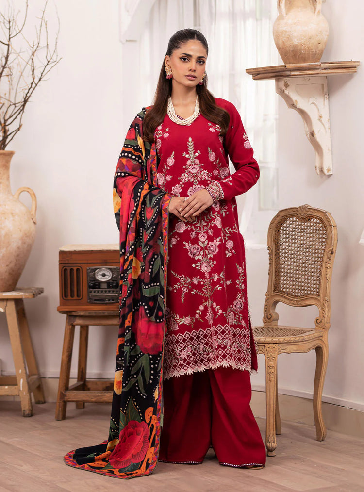 MERAKI BY ROHEENAZ FALL WINTER UN-STITCHED 3PC-ELARA