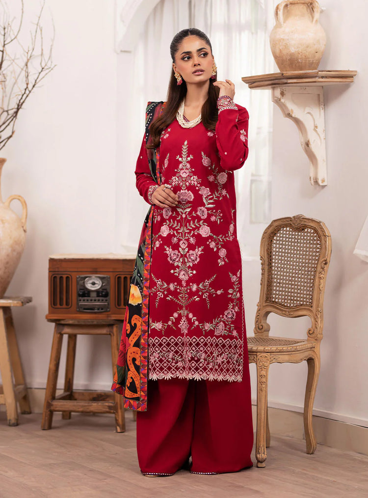 MERAKI BY ROHEENAZ FALL WINTER UN-STITCHED 3PC-ELARA