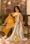MEHRMAA BY HUMDUM UN-STITCHED 3PC | D03 Hoor