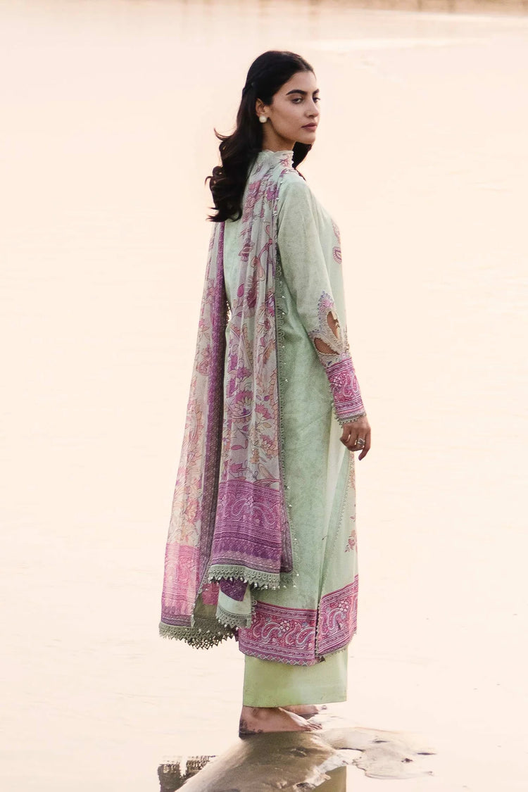 3 Piece Unstitched Embroidered Suit | 410-A
