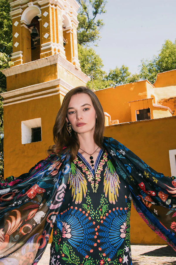 LA DOLCE BY HEMLINE UN-STITCHED 3PC | SPRING BOUQUET