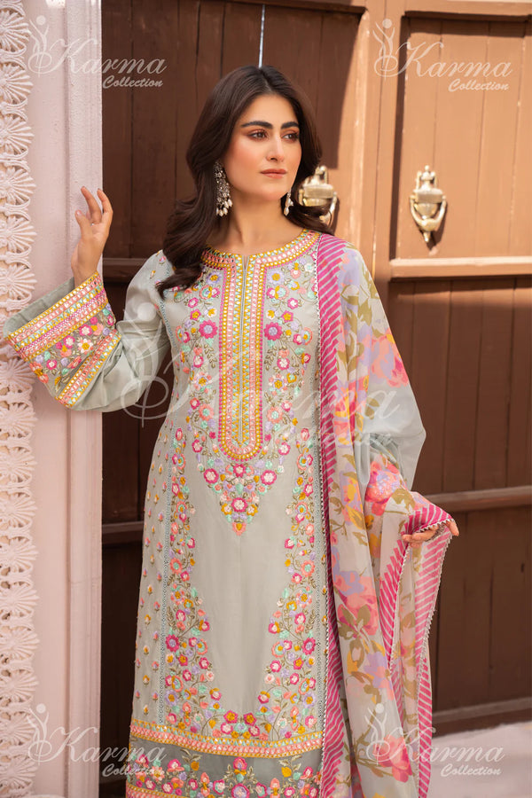 KARMA NAQSH- MAYA BLUE