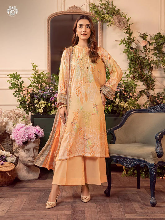 MEERA BY GULLJEE | EMBROIDERED LAWN | D-07