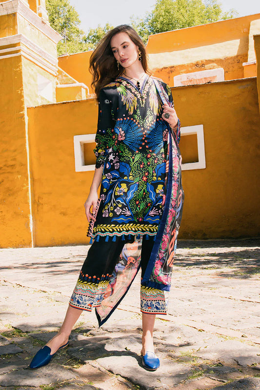 LA DOLCE BY HEMLINE UN-STITCHED 3PC | SPRING BOUQUET