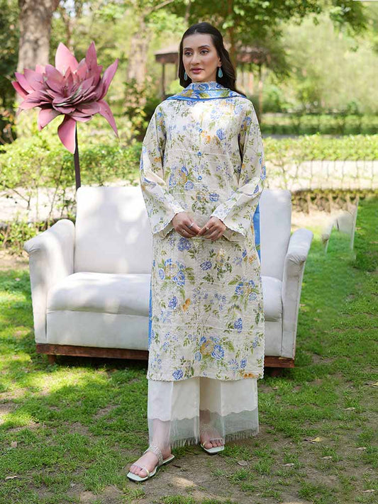 TWINKLING 3-Piece Unstitched Digital Printed Lawn Suit
