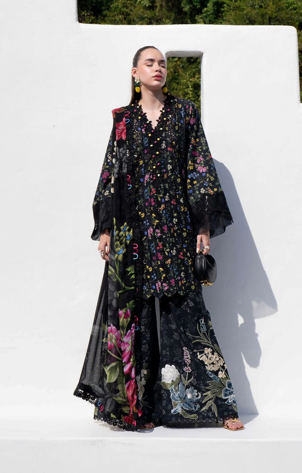 AJR Printkari 25 Lawn | Midnight Flora