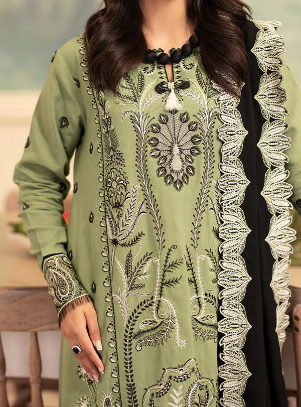 MERAKI BY ROHEENAZ FALL WINTER UN-STITCHED 3PC-OLIVIA