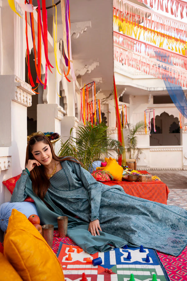 BASANT CHIKANKARI LUXURY BY FLORENT UNSTITCHED| 2026-FBC - 6B