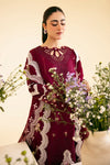 QLINEKARI BY QALAMKAR UN-STICHED 3PC|SQ-11 ZENAL