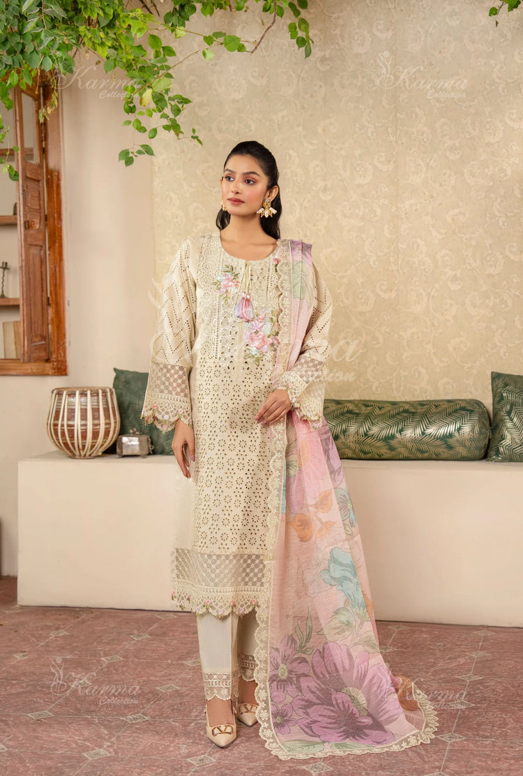 KARMA KAYSERIA EID EDIT - 1421 CREAM