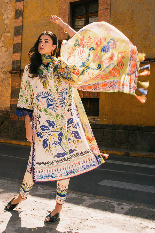 LA DOLCE BY HEMLINE UN-STITCHED 3PC | MAGNOLIAS