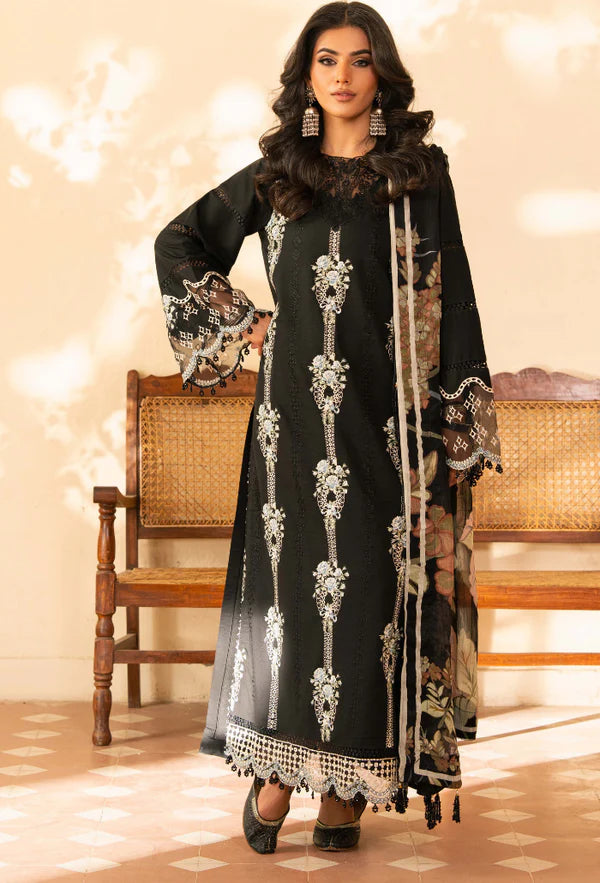 MEHRMAA BY HUMDUM UN-STITCHED 3PC | D08 Reet