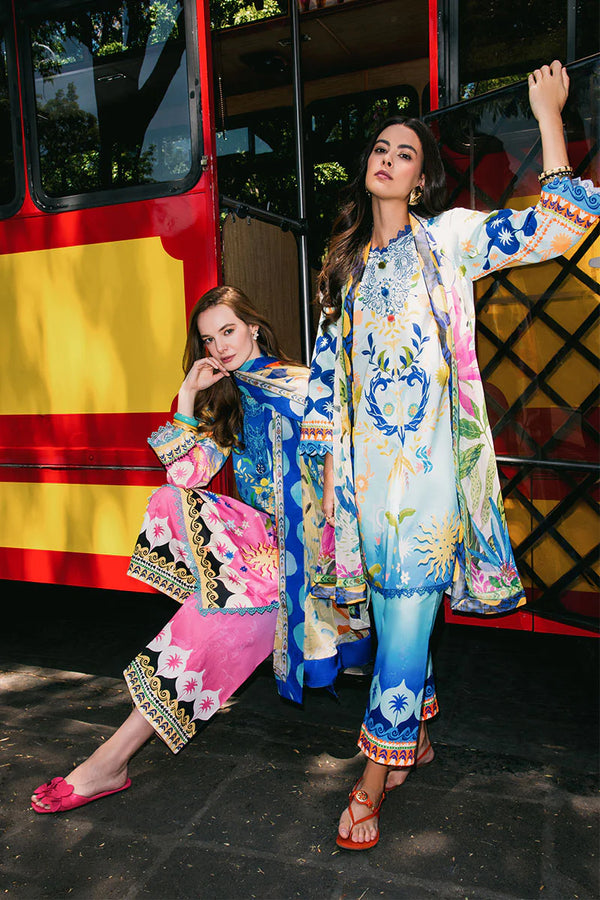 LA DOLCE BY HEMLINE UN-STITCHED 3PC | NIGHT TERRACE