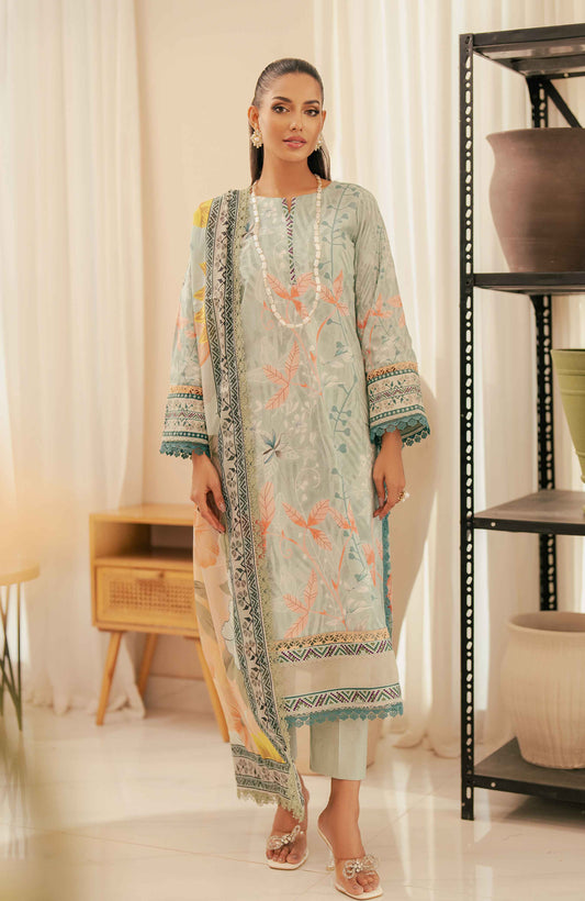 SUNSHINE BLOOM - COTTON SILK | UN-STITCHED-3PC | S-15