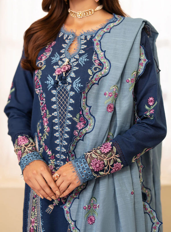 MERAKI BY ROHEENAZ FALL WINTER UN-STITCHED 3PC-SKYLAR