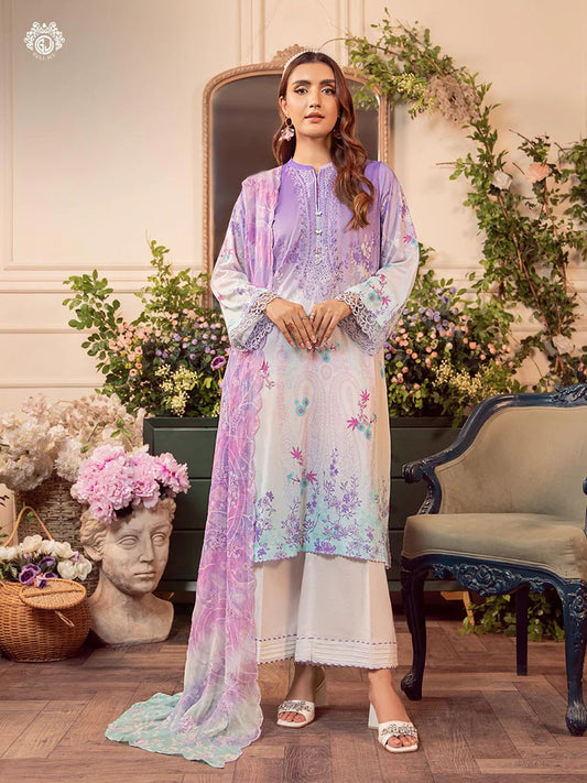 MEERA BY GULLJEE | EMBROIDERED LAWN | D-05