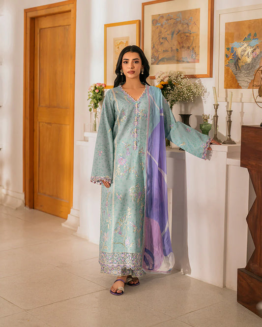 AASHIYANA BY ROHEENAZ UN-STITCHED 3PC | Minal