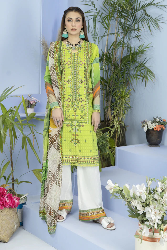 ALLURE BY JOHRA UN-STITCHED 3PC | JH-741-AU