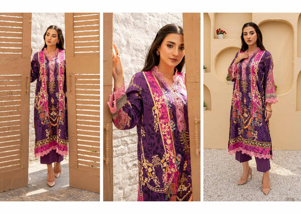 RESHAM FIRDOUS CAMBRIC | PRINTED LAWN | D-01