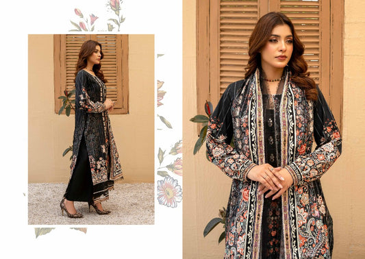 RESHAM FIRDOUS CAMBRIC | PRINTED LAWN | D-01