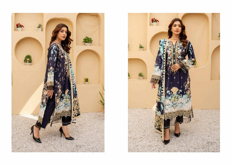 RESHAM FIRDOUS CAMBRIC | PRINTED LAWN | D-03