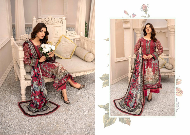 RESHAM FIRDOUS CAMBRIC | PRINTED LAWN | D-04