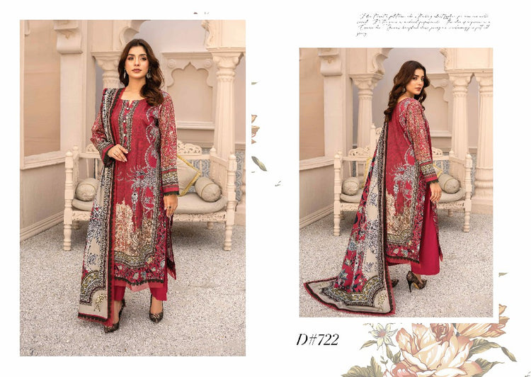 RESHAM FIRDOUS CAMBRIC | PRINTED LAWN | D-04