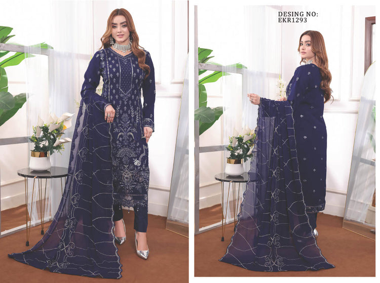 OMAHA BY BIN HAMEED SEM-STITCHED | EKR1293