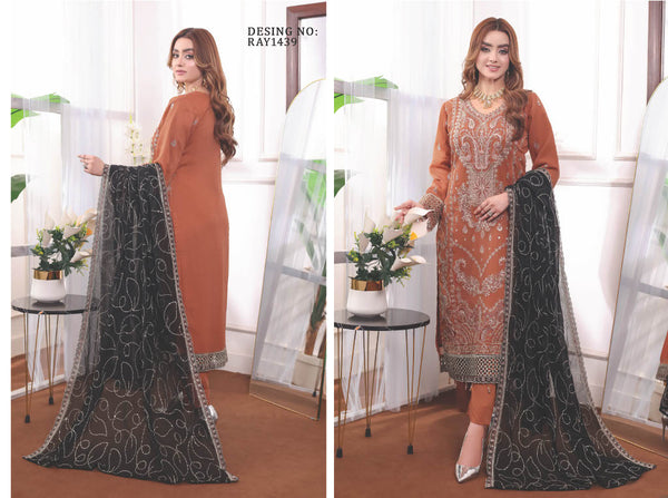OMAHA BY BIN HAMEED SEM-STITCHED | RAY1439