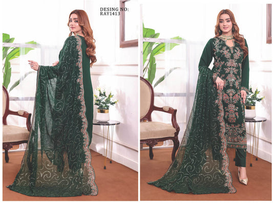 OMAHA BY BIN HAMEED SEM-STITCHED | RAY1413