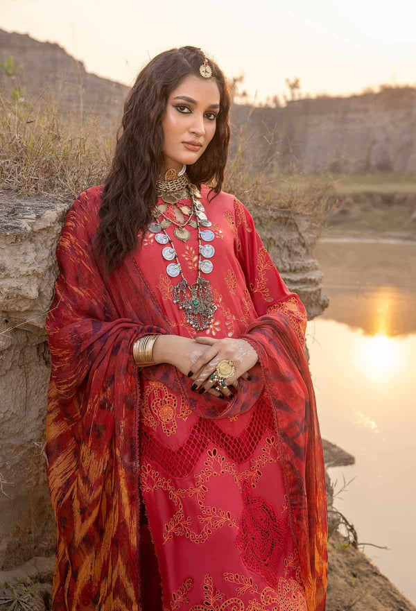 HAFSA ZIA BY ADAN'S LIBAS| UNSTITCHED 3PC| D-5527