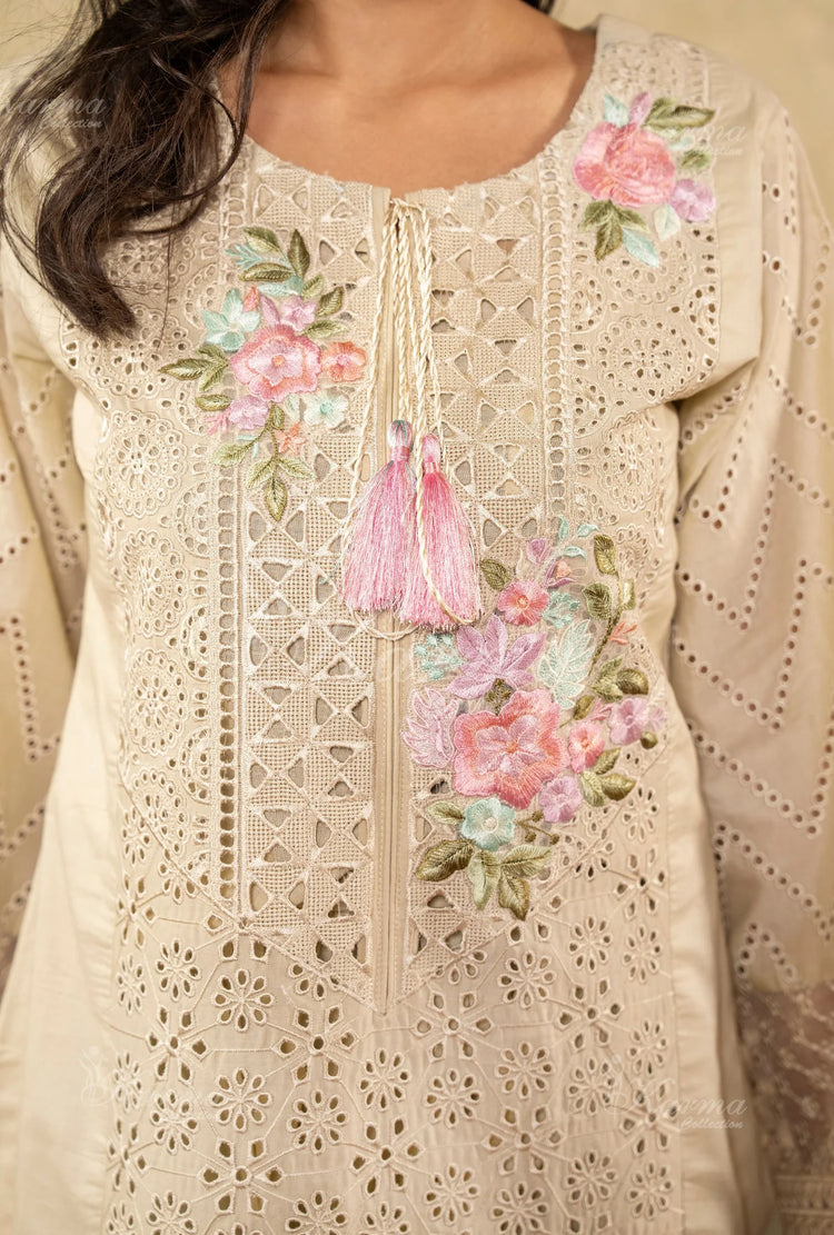 KARMA KAYSERIA EID EDIT - 1421 CREAM